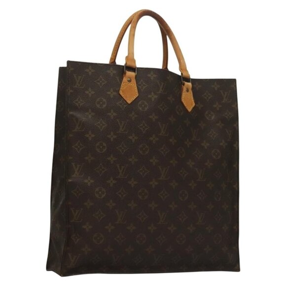 LOUIS VUITTON Monogram Sac Plat Hand Bag M51140 LV Auth 135595 - Picture 1 of 16